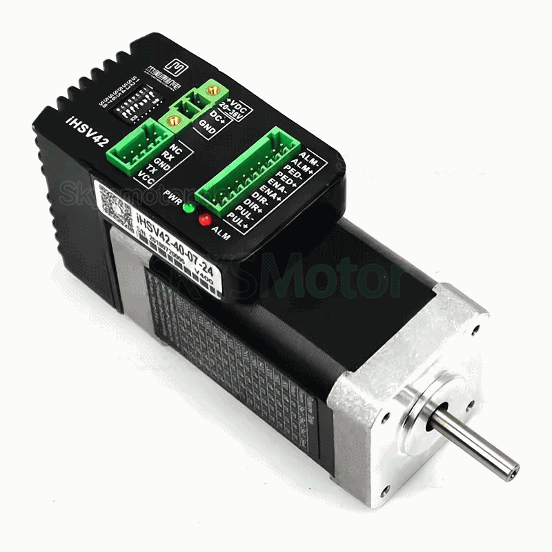 Nema 17 Integrierter AC Servomotor mit Steuerung JMC iHSV42-40-07-24 78W 24V 0,185N.m 52000U/min 42 x 42mm